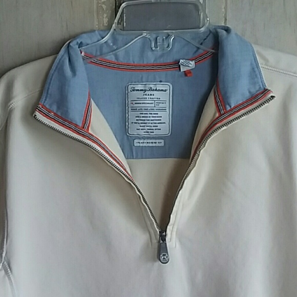 Tommy Bahama Island Modern Fit Half Zip Pullover - Picture 6 of 8